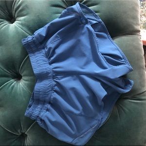 Blue athletic shorts